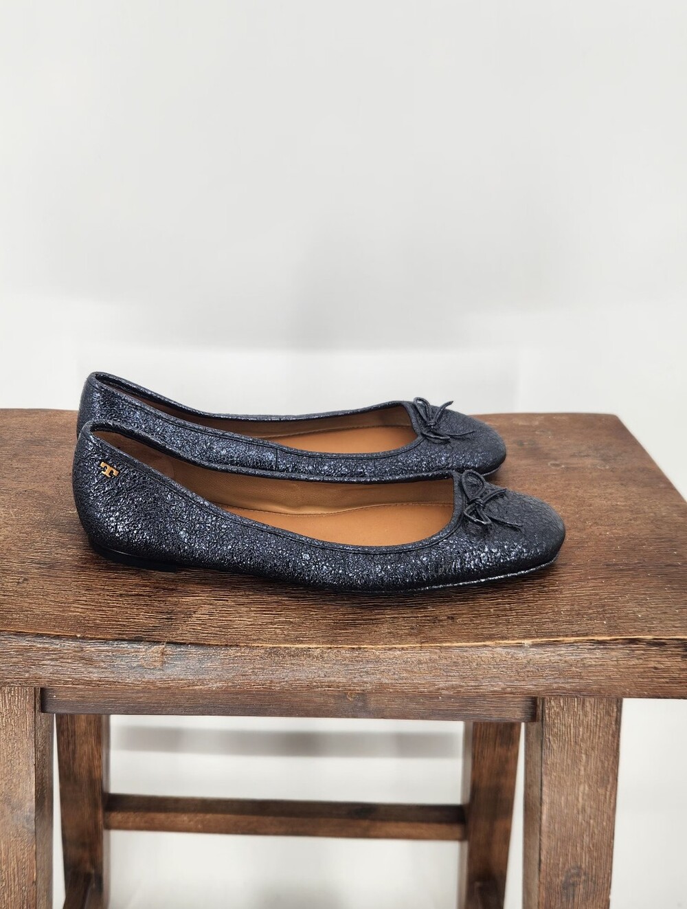 Tory Burch Shoes Laila Driver Ballet Flat - Royal  metallic blue  Size 7